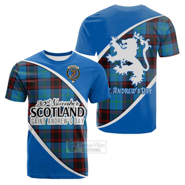 Wedderburn Family Crest Tartan Cotton T-shirt Celebrate Saint Andrew's Day in Style Kid's Shirt - Tartan Vibes Clothing