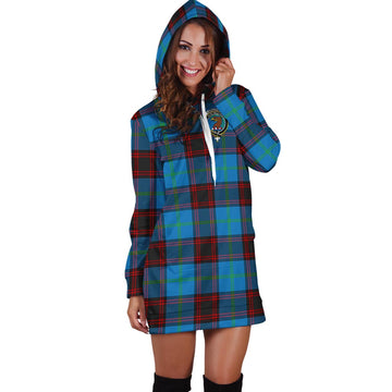 Wedderburn Tartan Hoodie Dress with Family Crest - Tartan Vibes Clothing