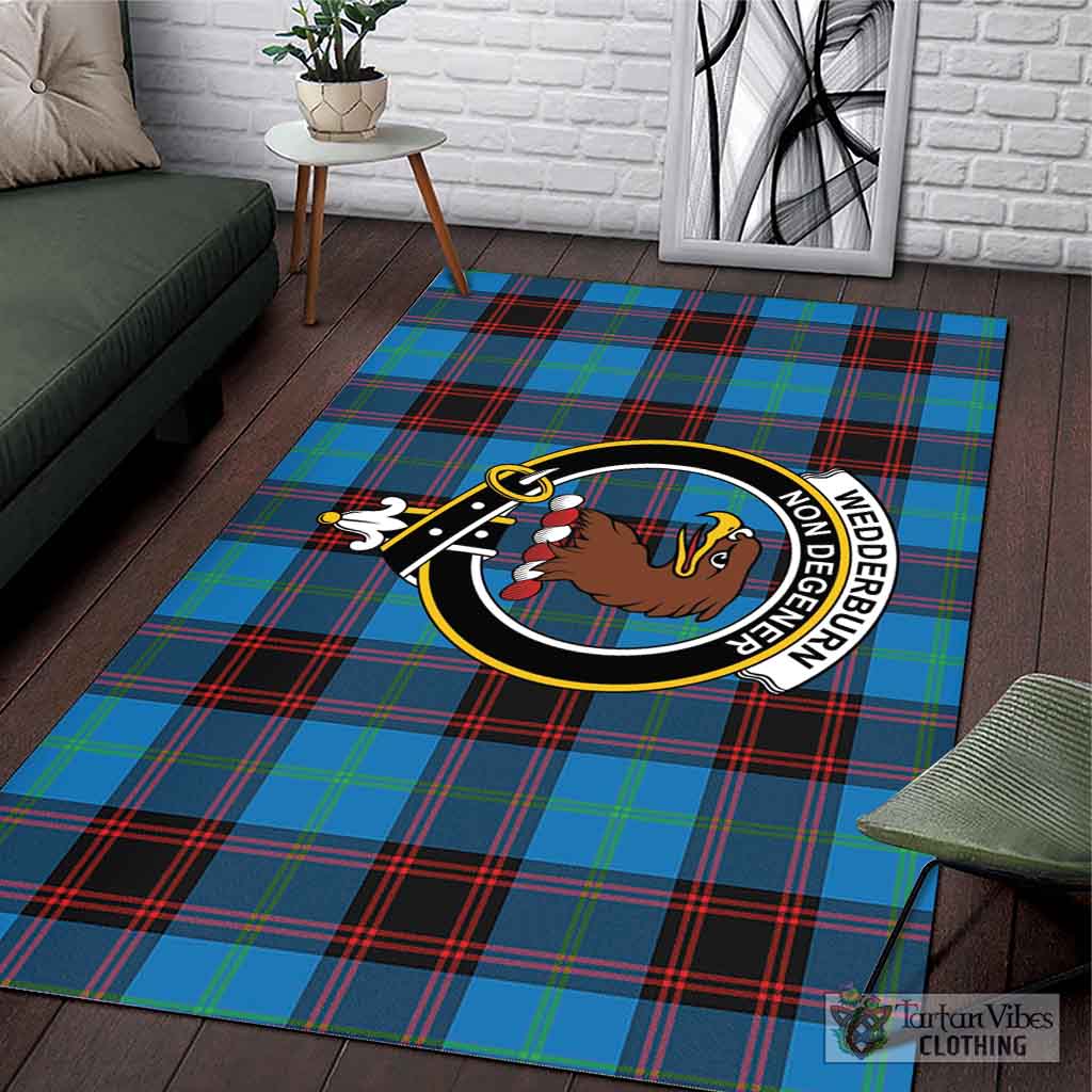 Wedderburn Tartan Area Rug with Family Crest L 59*86 inch (150x220 cm) - Tartan Vibes Clothing