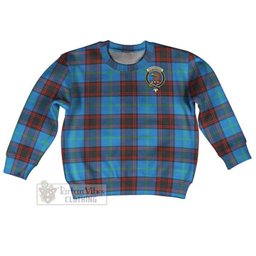 Wedderburn Tartan Kid Ugly Sweater with Family Crest Kid - Tartan Vibes Clothing