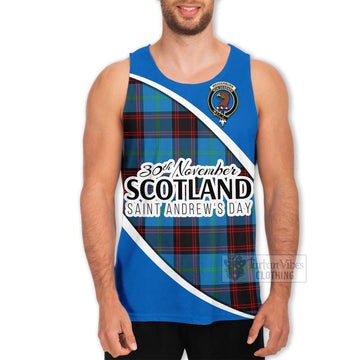 Wedderburn Family Crest Tartan Men's Tank Top Celebrate Saint Andrew's Day in Style Men - Tartan Vibes Clothing