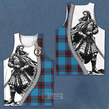 Wedderburn Tartan Clan Crest Men's Tank Top with Highlander Warrior Celtic Style Men - Tartan Vibes Clothing