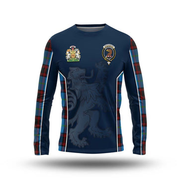 Wedderburn Tartan Long Sleeve T-Shirt with Family Crest and Lion Rampant Vibes Sport Style Unisex - Tartan Vibes Clothing