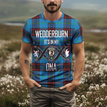 Wedderburn Tartan T-Shirt with Family Crest DNA In Me Style Kid's Shirt - Tartan Vibes Clothing