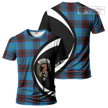 Wedderburn Tartan T-Shirt with Family Crest Circle Style Kid's Shirt - Tartan Vibes Clothing