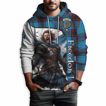 Tartan Vibes Clothing Wedderburn Crest Tartan Hoodie Inspired by the Freedom of Scottish Warrior