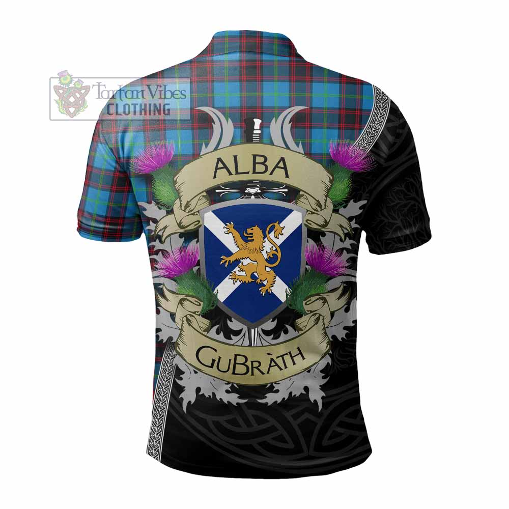 Tartan Vibes Clothing Wedderburn Tartan Family Crest Polo Shirt Lion Rampant Royal Thistle Shield Celtic Inspired