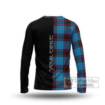 Wedderburn Tartan Long Sleeve T-Shirt with Family Crest and Half Of Me Style - Tartan Vibes Clothing