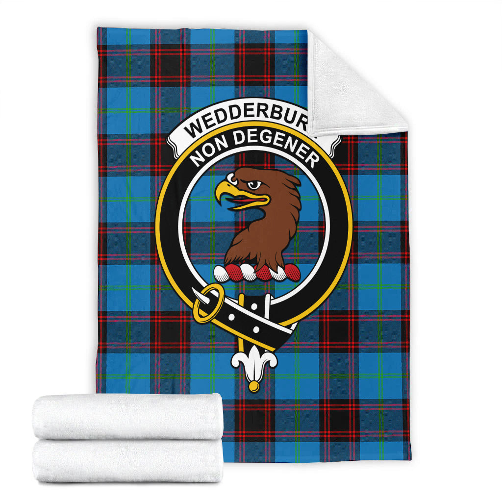 Wedderburn Tartan Blanket with Family Crest - Tartan Vibes Clothing