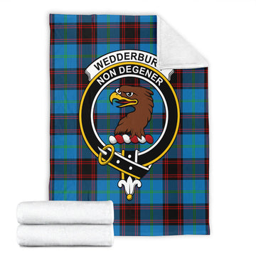 Wedderburn Tartan Blanket with Family Crest - Tartan Vibes Clothing