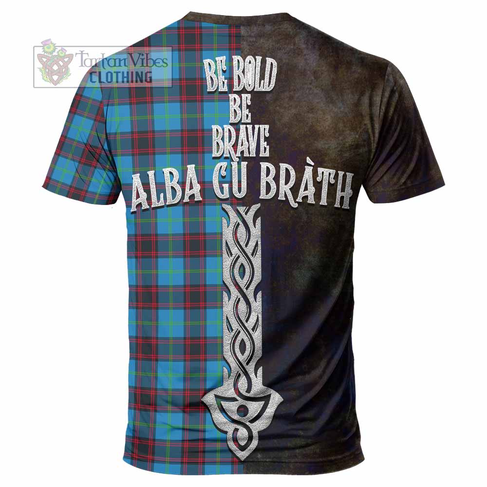 Wedderburn Tartan Family Crest T-Shirt Alba Gu Brath Be Brave Lion Ancient Style - Tartan Vibes Clothing