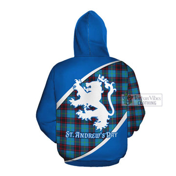 Wedderburn Family Crest Tartan Cotton Hoodie Celebrate Saint Andrew's Day in Style Pullover Hoodie - Tartan Vibes Clothing