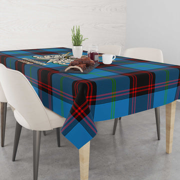 Wedderburn Tartan Tablecloth with Clan Crest and the Golden Sword of Courageous Legacy