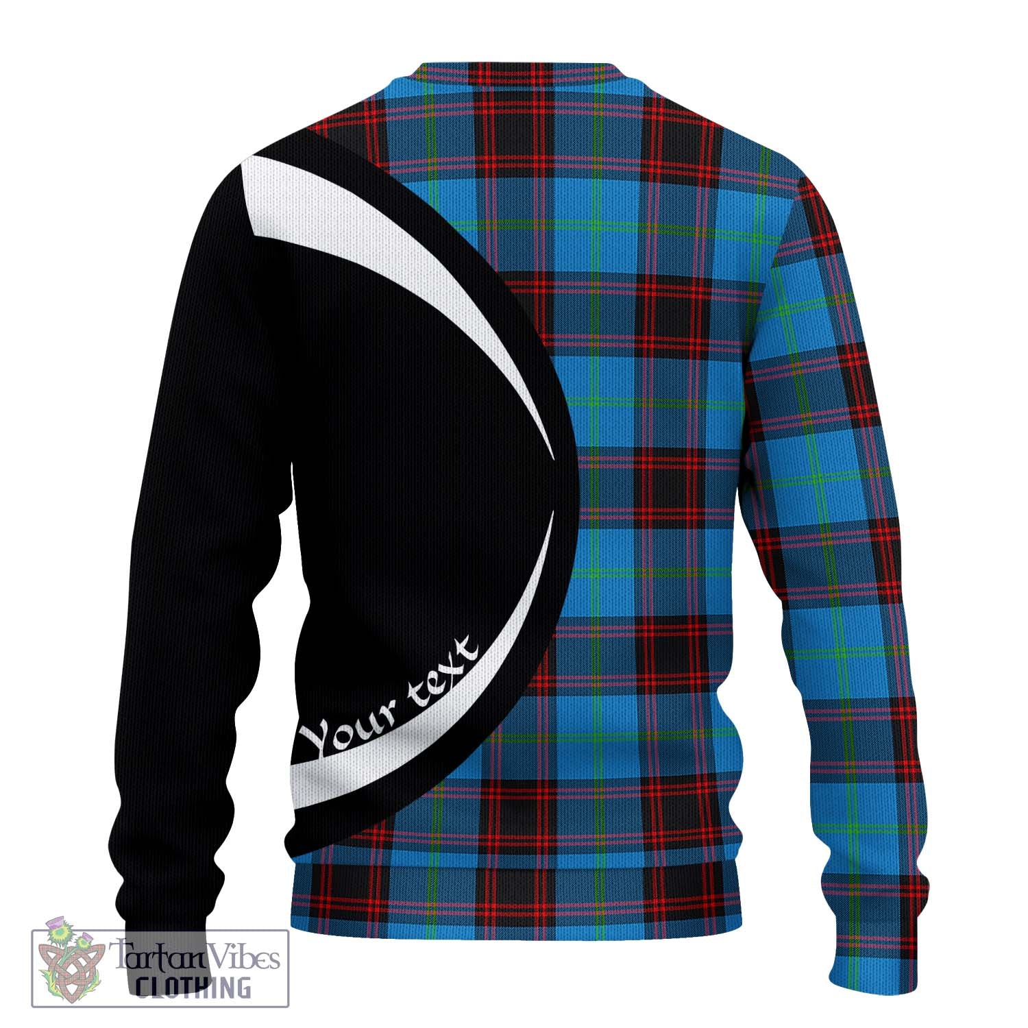 Wedderburn Tartan Ugly Sweater with Family Crest Circle Style - Tartan Vibes Clothing