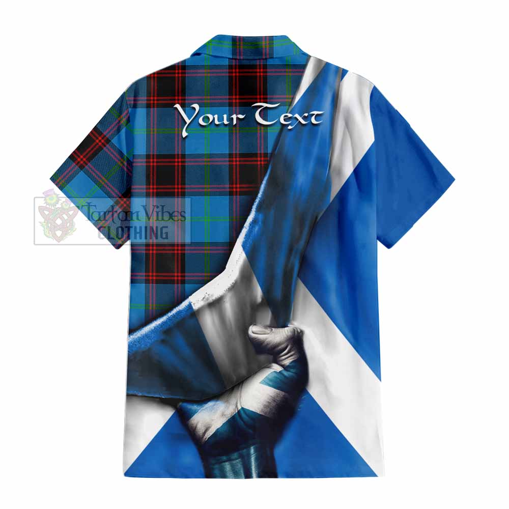 Wedderburn Tartan Hawaiian Shirt with Family Crest Scotland Patriotic Style - Tartan Vibes Clothing