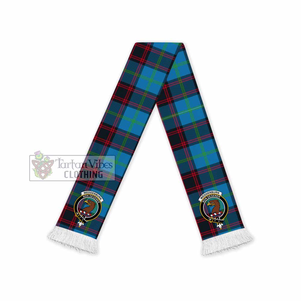Wedderburn Tartan Ruffneck Scarf with Family Crest - Tartan Vibes Clothing