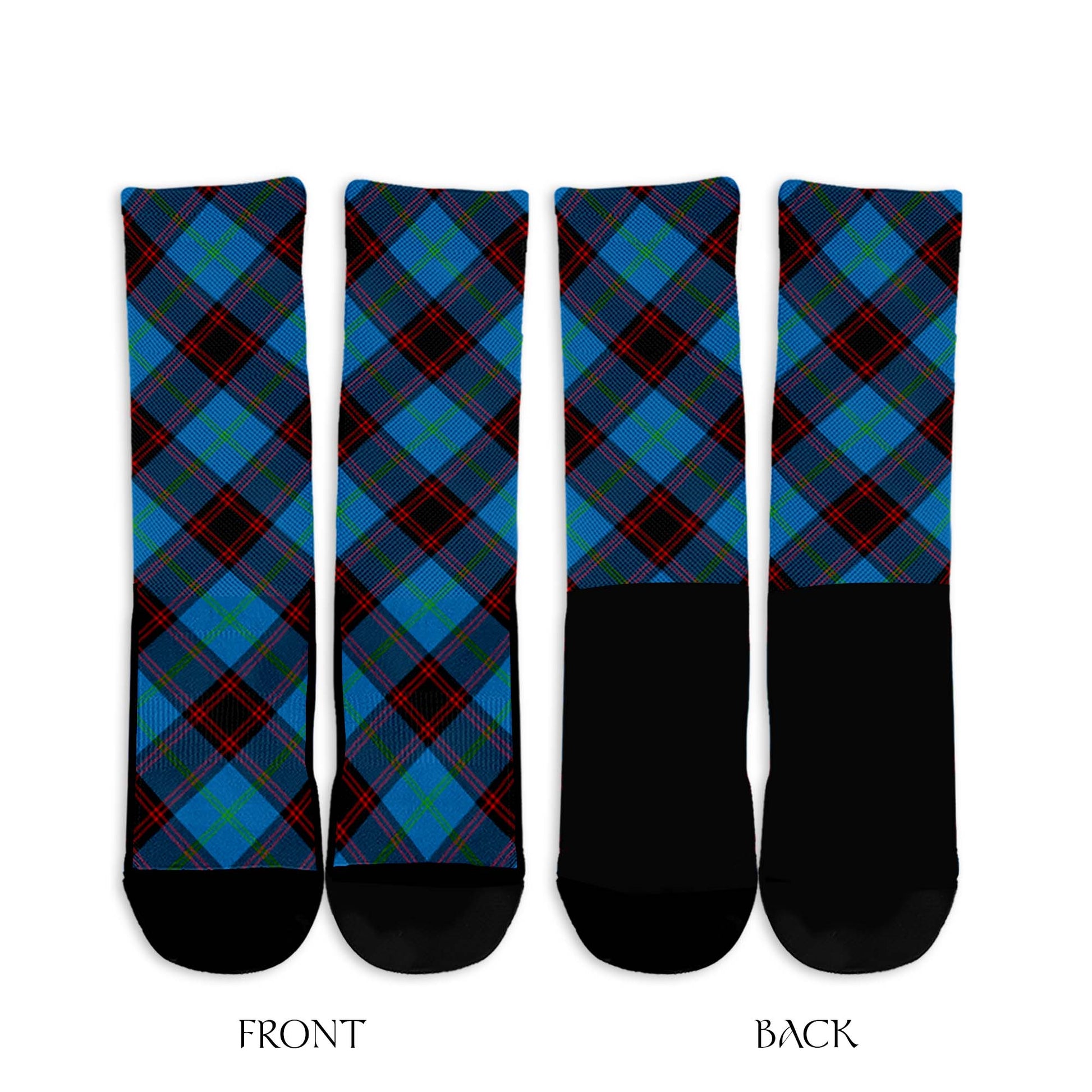 Wedderburn Tartan Crew Socks Cross Style - Tartan Vibes Clothing