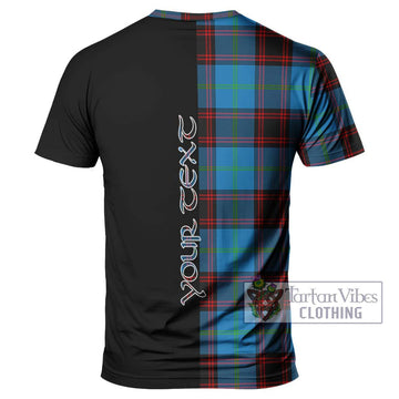 Wedderburn Tartan T-Shirt with Family Crest and Half Of Me Style - Tartan Vibes Clothing