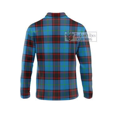 Wedderburn Tartan Long Sleeve Polo Shirt with Family Crest DNA In Me Style - Tartan Vibes Clothing