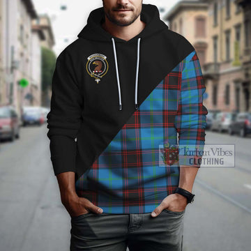 Wedderburn Tartan Hoodie with Family Crest and Military Logo Style - Tartan Vibes Clothing