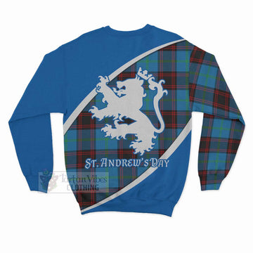Wedderburn Family Crest Tartan Sweatshirt Celebrate Saint Andrew's Day in Style - Tartan Vibes Clothing