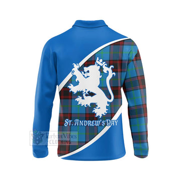 Wedderburn Family Crest Tartan Long Sleeve Polo Shirt Celebrate Saint Andrew's Day in Style - Tartan Vibes Clothing