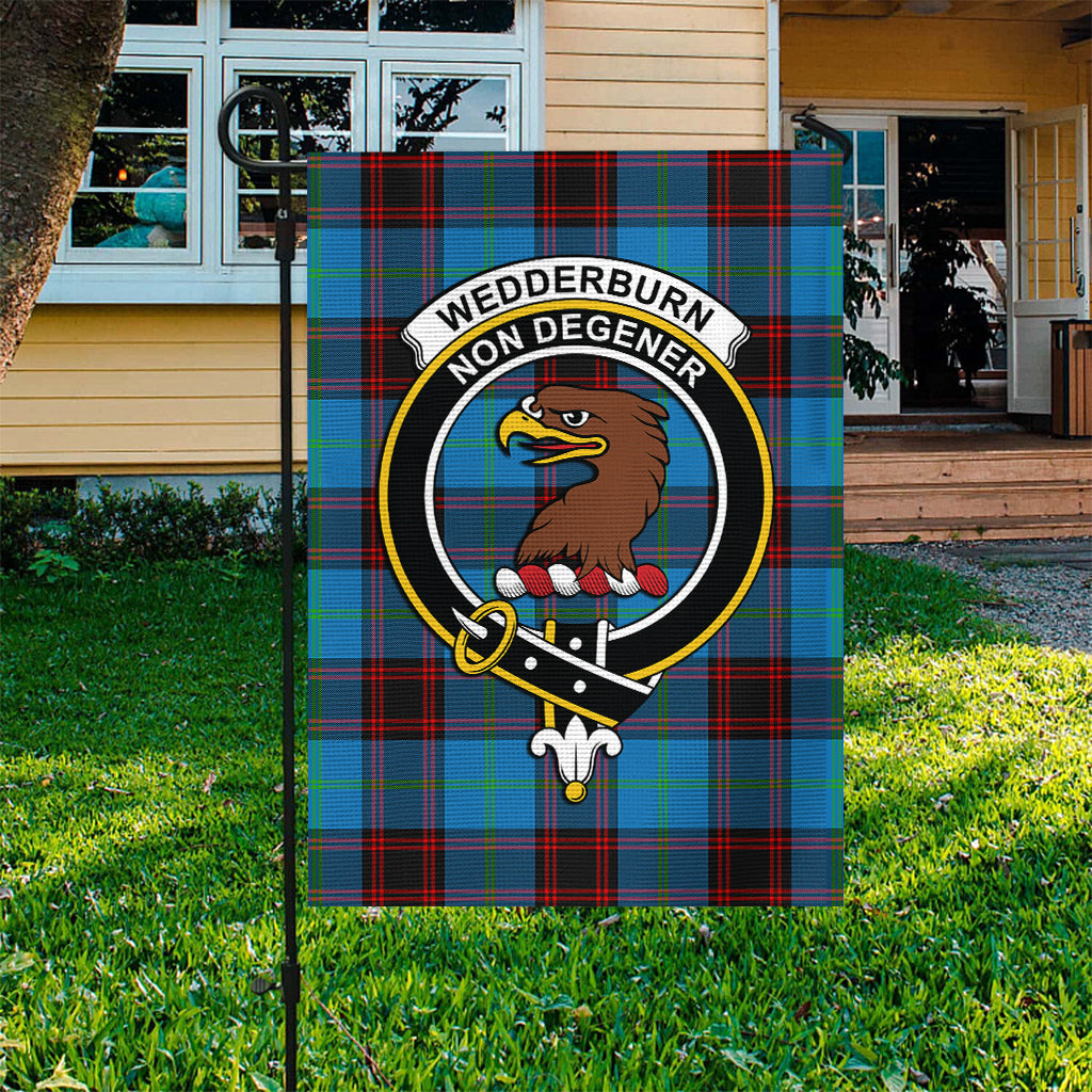 Wedderburn Tartan Flag with Family Crest - Tartan Vibes Clothing