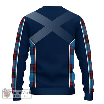 Wedderburn Tartan Ugly Sweater with Family Crest and Lion Rampant Vibes Sport Style - Tartan Vibes Clothing