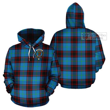 Wedderburn Tartan Cotton Hoodie with Family Crest - Tartan Vibes Clothing