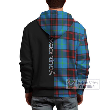 Wedderburn Tartan Hoodie with Family Crest and Half Of Me Style - Tartan Vibes Clothing