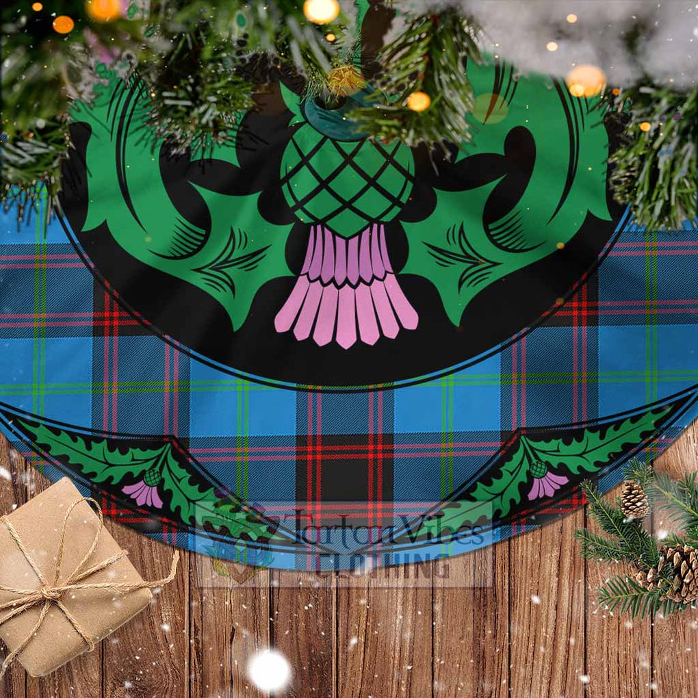 Wedderburn Tartan Christmas Tree Skirt Scottish Thistle Style - Tartan Vibes Clothing