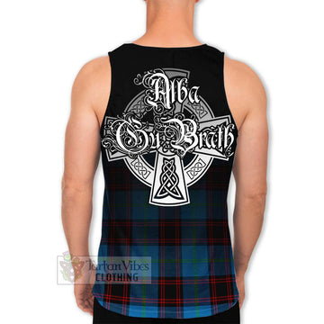 Wedderburn Tartan Men's Tank Top Featuring Alba Gu Brath Family Crest Celtic Inspired - Tartan Vibes Clothing