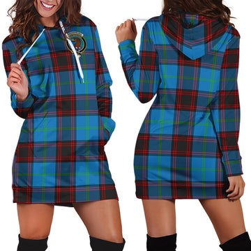 Wedderburn Tartan Hoodie Dress with Family Crest - Tartan Vibes Clothing