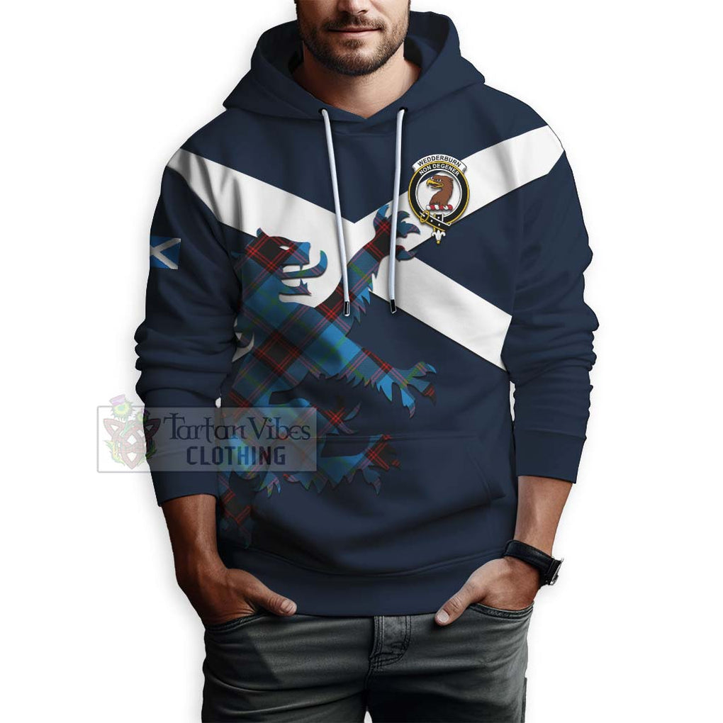 Wedderburn Tartan Lion Rampant Hoodie Proudly Display Your Heritage with Alba Gu Brath and Clan Name - Tartan Vibes Clothing
