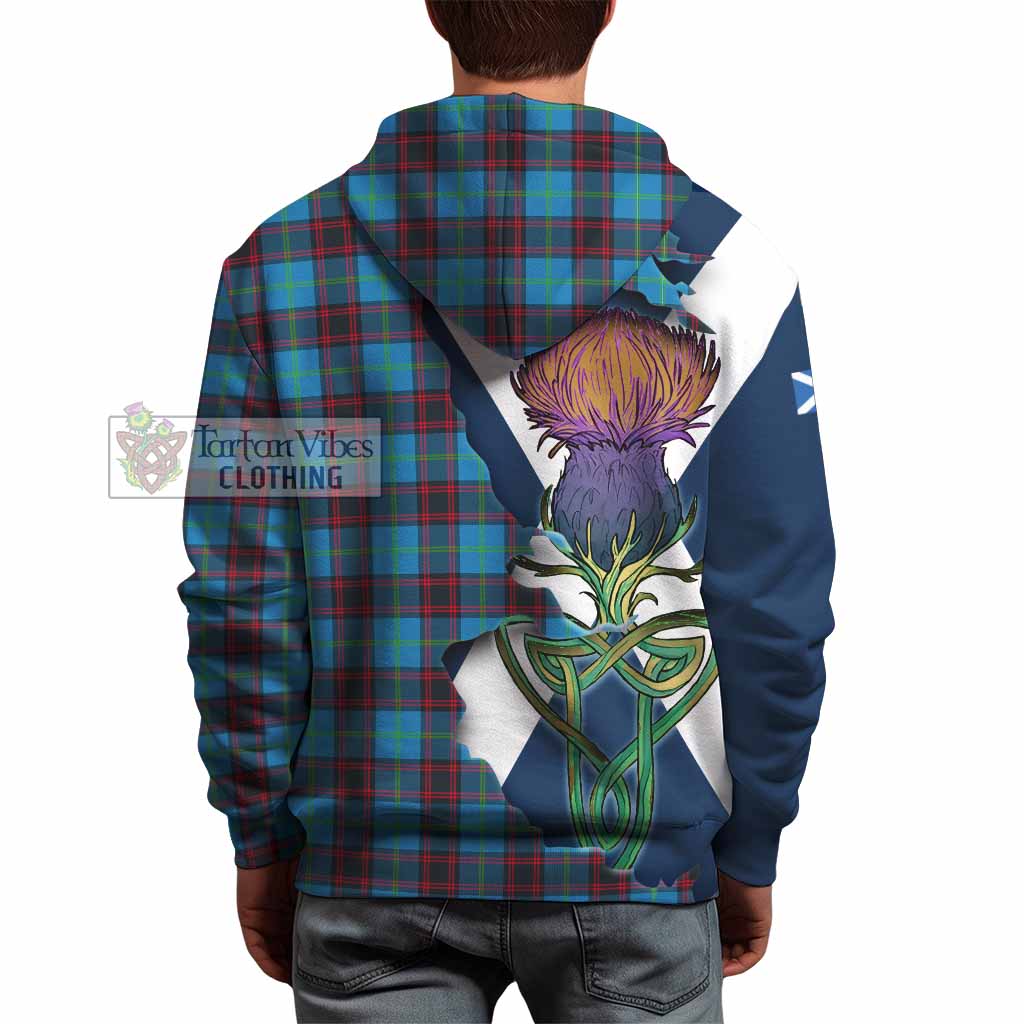 Tartan Vibes Clothing Wedderburn Tartan Family Crest Hoodie Scottish Thistle Celtic Inspired