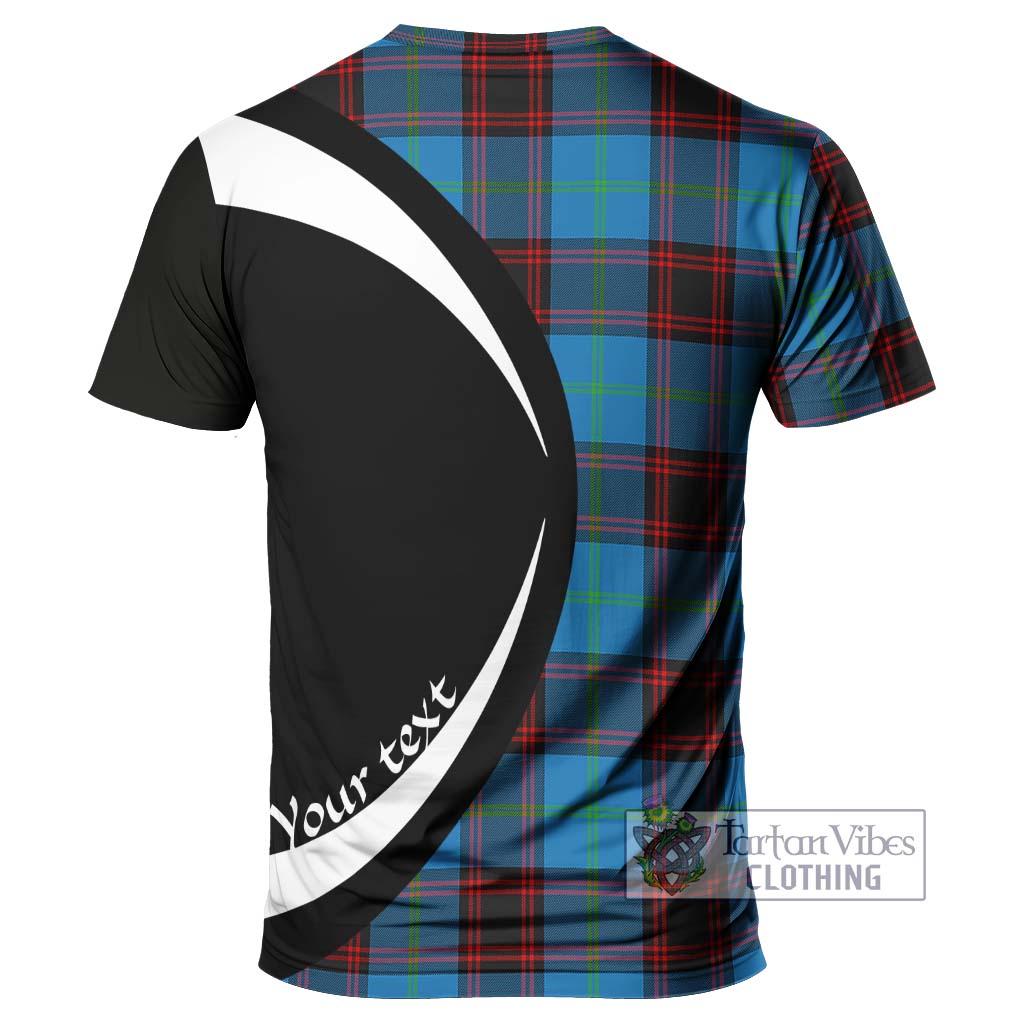 Wedderburn Tartan T-Shirt with Family Crest Circle Style - Tartan Vibes Clothing