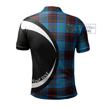 Wedderburn Tartan Men's Polo Shirt with Family Crest Circle Style - Tartan Vibes Clothing