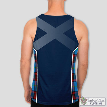 Wedderburn Tartan Men's Tanks Top with Family Crest and Scottish Thistle Vibes Sport Style
