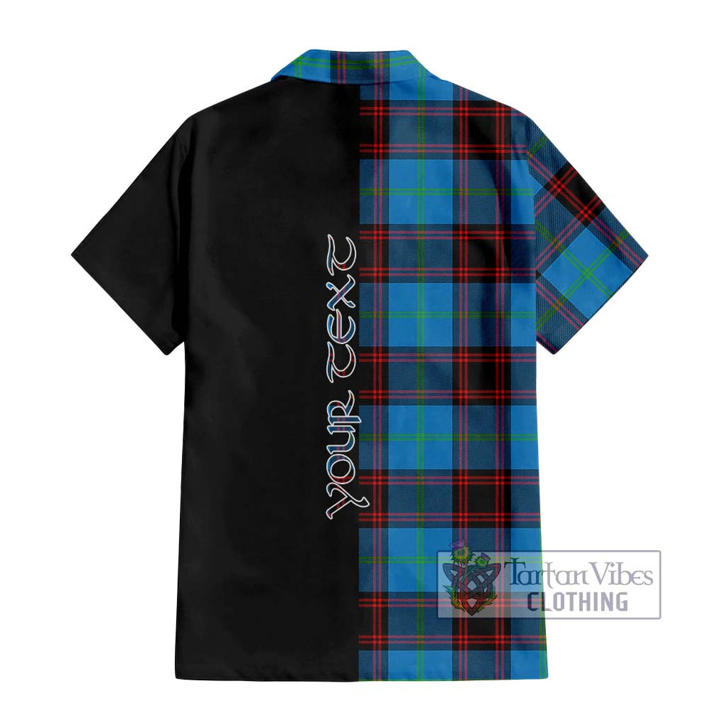 Wedderburn Tartan Hawaiian Shirt with Family Crest and Half Of Me Style - Tartan Vibes Clothing