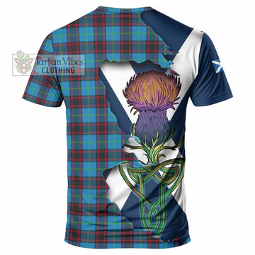 Tartan Vibes Clothing Wedderburn Tartan Family Crest T-Shirt Scottish Thistle Celtic Inspired