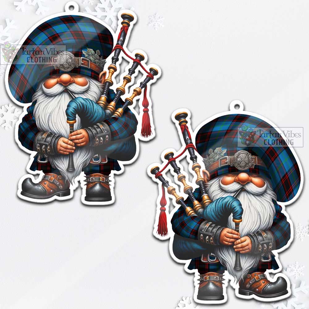 Wedderburn Tartan Bagpiper Gnome Christmas Ornament - Tartan Vibes Clothing