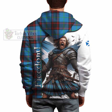 Tartan Vibes Clothing Wedderburn Crest Tartan Hoodie Inspired by the Freedom of Scottish Warrior