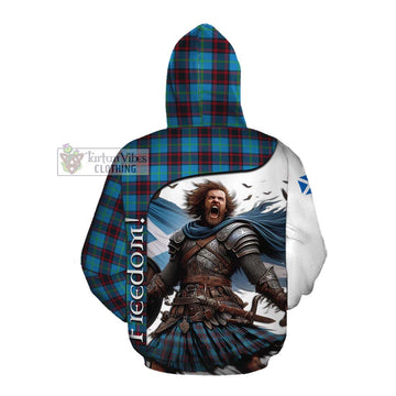 Tartan Vibes Clothing Wedderburn Crest Tartan Cotton Hoodie Inspired by the Freedom of Scottish Warrior