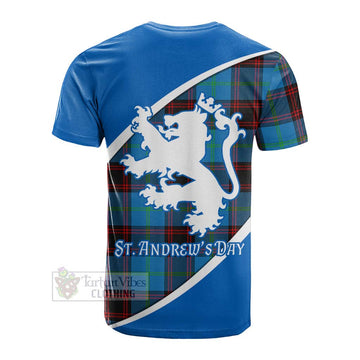 Wedderburn Family Crest Tartan Cotton T-shirt Celebrate Saint Andrew's Day in Style Men's Shirt - Tartan Vibes Clothing