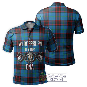 Wedderburn Tartan Polo Shirt with Family Crest DNA In Me Style - Tartan Vibes Clothing