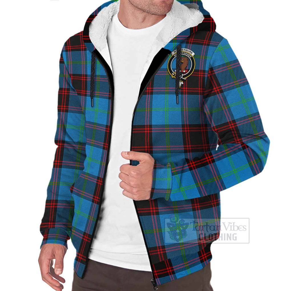 Wedderburn Tartan Sherpa Hoodie with Family Crest Celtic Skull Style Unisex - Tartan Vibes Clothing