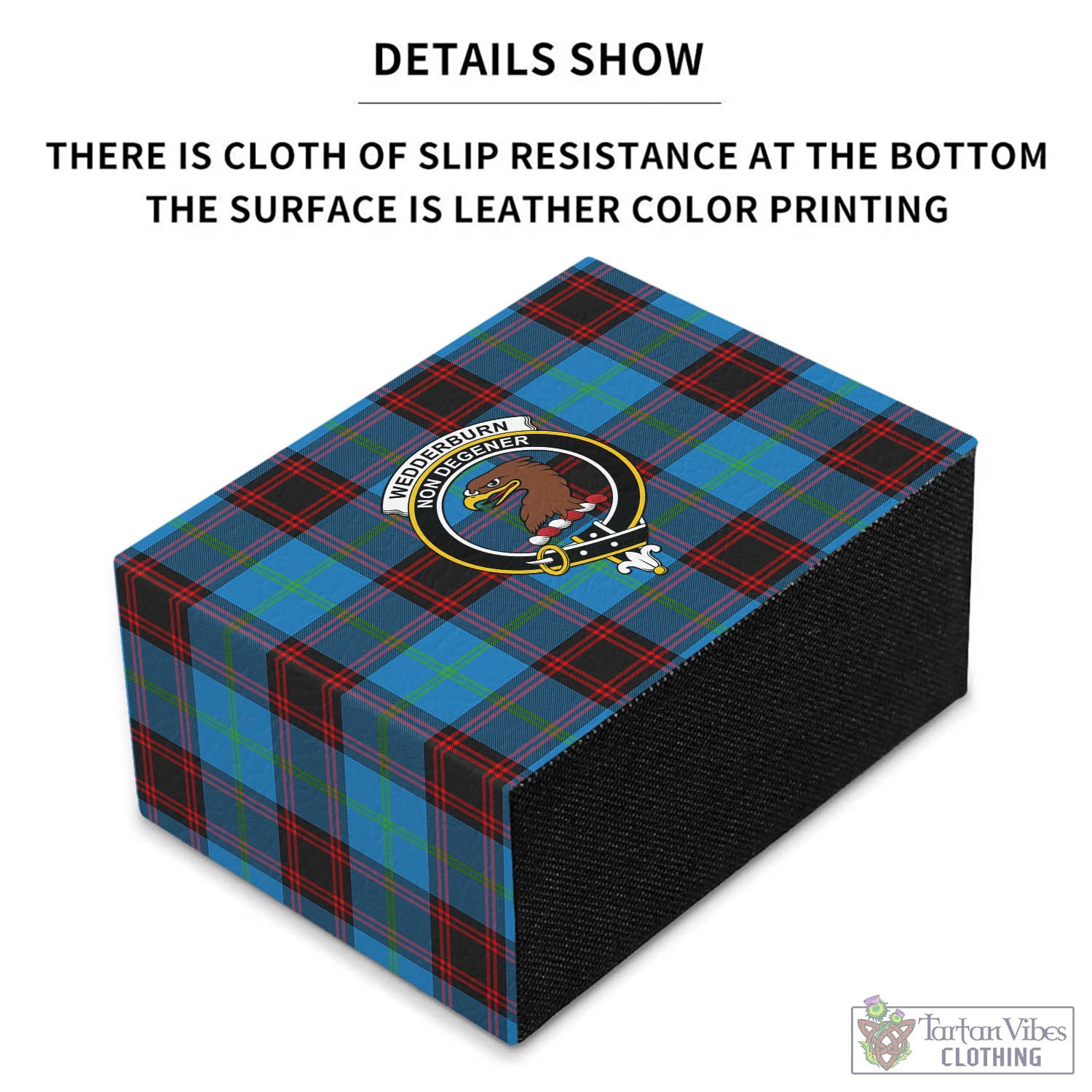 Wedderburn Tartan Pen Holder with Family Crest - Tartan Vibes Clothing