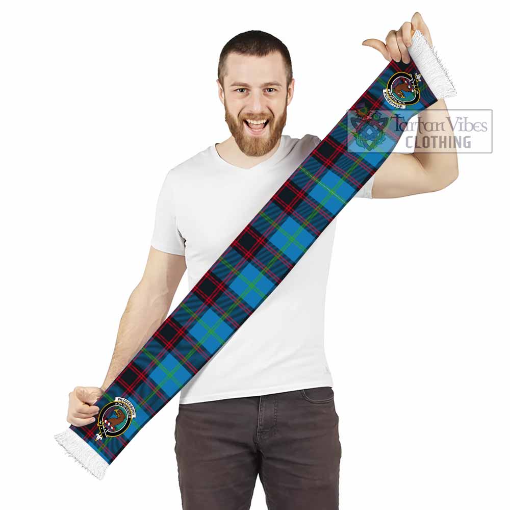Wedderburn Tartan Ruffneck Scarf with Family Crest - Tartan Vibes Clothing