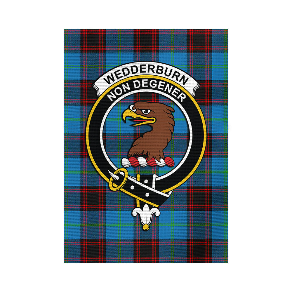 Wedderburn Tartan Flag with Family Crest - Tartan Vibes Clothing
