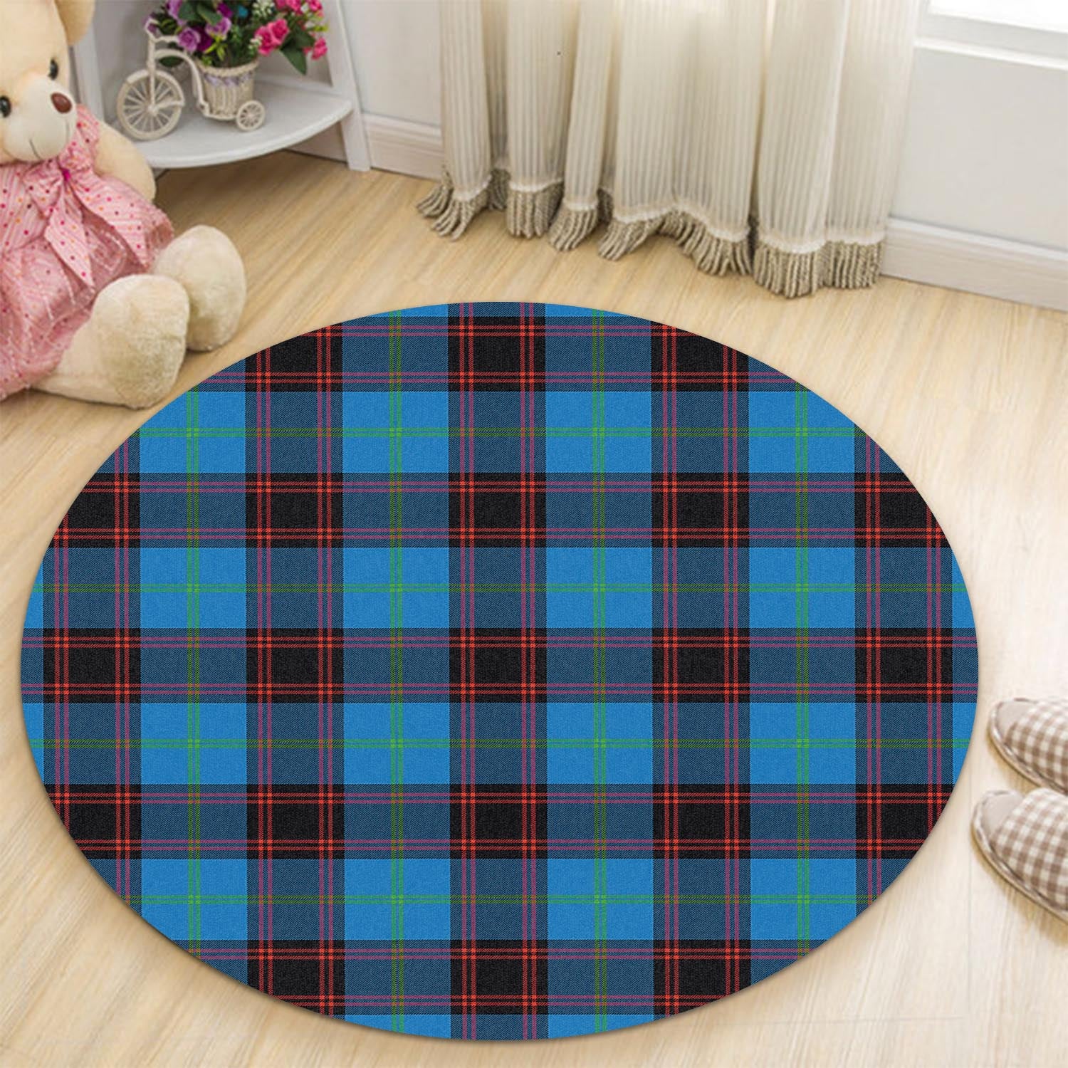 Wedderburn Tartan Round Rug - Tartan Vibes Clothing